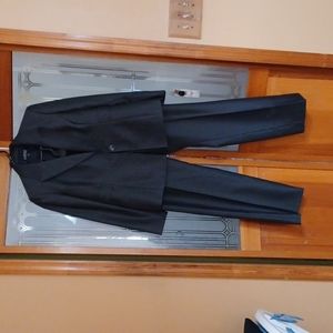 KASPER, 10 P, gray, women work suit